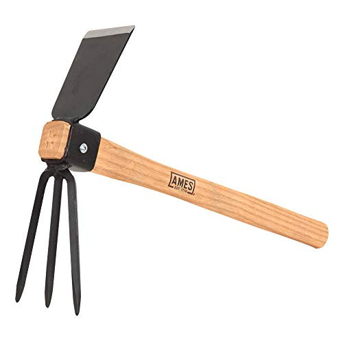 AMES 1994800 Steel Hoe Cultivator with Wood Handle  14 Inch