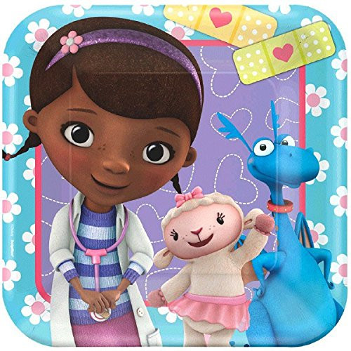 Square Plates | Birthday | Disney Doc McStuffins Collection