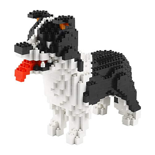 Larcele Mini Dog Building Blocks Pet Building Toy Bricks 950 Pieces KLJM-02  Border Collie