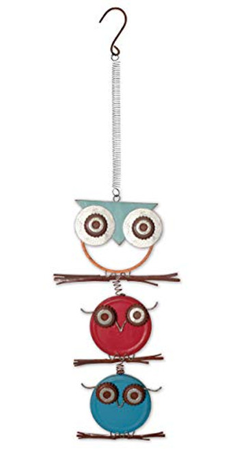 Sunset Vista Designs Stack Owl Found Objects Bouncy Hanging Decoration