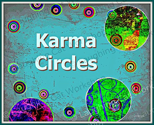 Karma art print  buddha quote print  buddhism wall art  What comes around goes around  dorm room decor  teen girl art  New age art funny wall decor