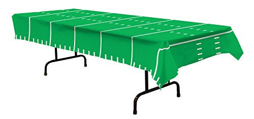 Beistle Game Day Football Tablecover Party Accessory (1 count) (1/Pkg) (108" X 54")