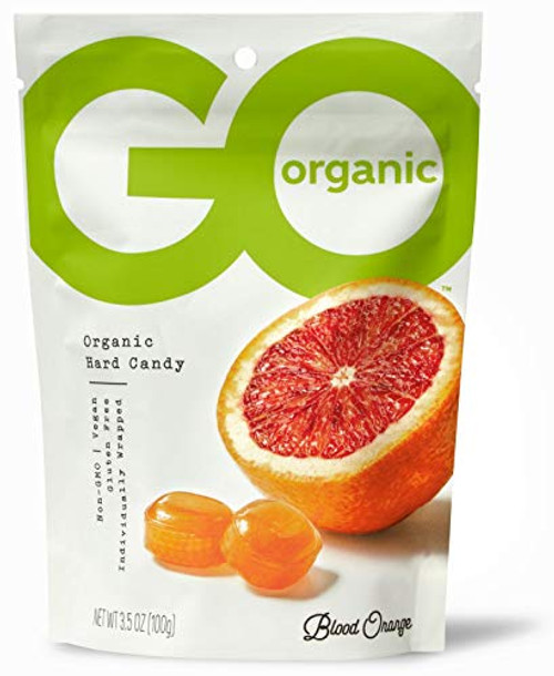 GoOrganic Organic Hard Candies Blood Orange 3.5 Ounce Bag Pack of 6 GoOrganic Organic Hard Candies Blood Orange 3.5 Ounce Bag Pack of 6