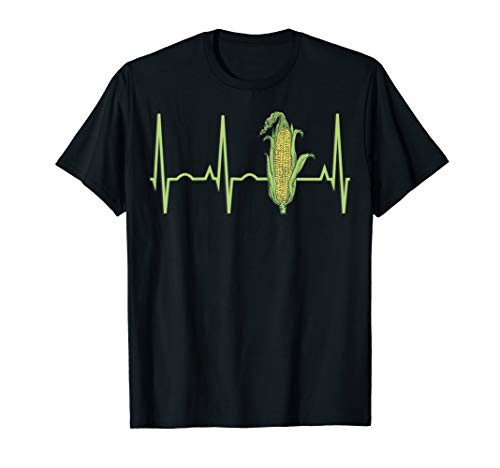 Corn Heartbeat Shirt - Best T-Shirt for Corn Farmers