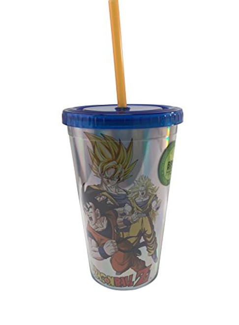 Dragon Ball Z Super Saiyan Goku Holographic Anime Tumbler Travel Cup Dragon Ball Z Super Saiyan Goku Holographic Anime Tumbler Travel Cup