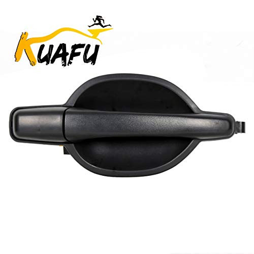 Exterior Door Handle Replacement for MR987491 Fits 2004-2011 Mitsubishi Endeavor Textured Outside Black Plastic --Front Left