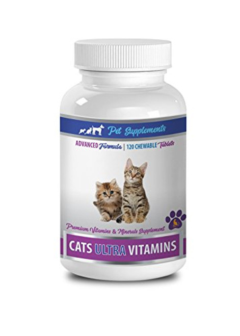 Immune and Digestive Support for Cats - CAT Ultra Vitamins - Essential Minerals and NUTRIENTS - Immune Support - Hair and Coat Health - cat Calcium Supplement - 1 Bottle 120 Chewable Tablets Immune and Digestive Support for Cats - CAT Ultra Vitamins - Essential Minerals and NUTRIENTS - Immune Support - Hair and Coat Health - cat Calcium Supplement - 1 Bottle 120 Chewable Tablets