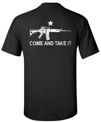 Black AR-15 Come and Take It T-Shirt - XL