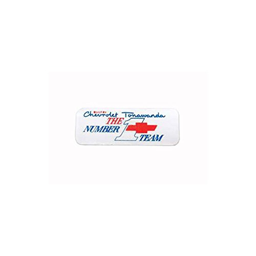 Eckler s Premier Quality Products 85341803 Nova and Chevy II Valve Cover Decal Number 1 Team Tonawanda Big Block