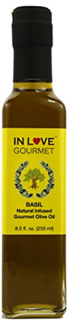 In Love Gourmet Basil Natural Flavor Infused Olive Oil 250ML 8.5oz Extra Virgin Basil Olive oil In Love Gourmet Basil Natural Flavor Infused Olive Oil 250ML 8.5oz Extra Virgin Basil Olive oil