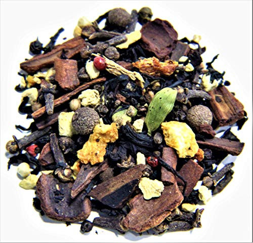 Nelson s Tea - Chai Latte - Black Loose Leaf Tea - Black tea  cinnamon chips  peppercorns  ginger root  cloves  allspice  cardamom  orange peel - 4oz
