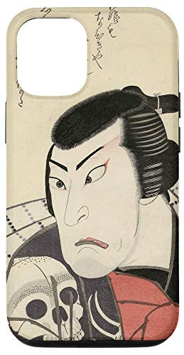 iPhone 12 12 Pro Japanese Vintage Samurai Warrior Woodblock Japan Art Print Case