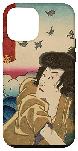 iPhone 12 mini Japanese Aesthetic Vintage Woodblock Japan Retro Art Print Case