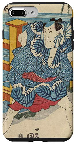 iPhone 7 Plus 8 Plus Japanese Vintage Samurai Ronin Woodblock Japan Art Print Case