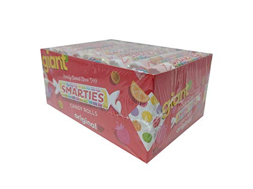 Giant Jumbo Smarties-36ct-Individually Wrapped Smarties with Counter Top Box by Smarties Candy