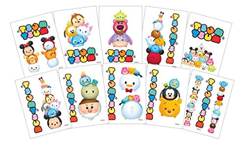 Disney Tsum Tsum Temporary Tattoos Full 10pc Vending Sheets Set of Tattoo