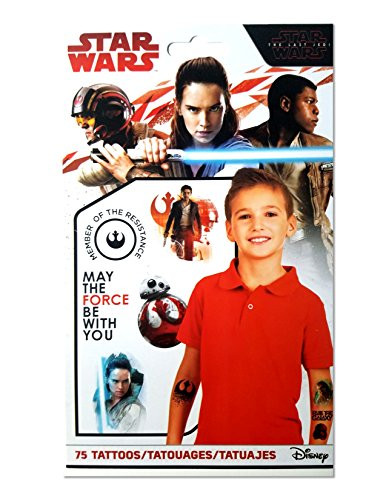 Star Wars Episode 8 Tattoos - 75 Assorted Temporary Tattoos