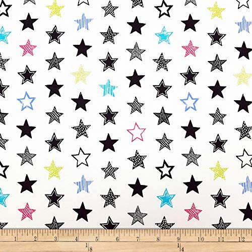 Camelot Quilt Fabrics MOD Blocks Block Stars Quilt Fabric  Multicolor  Quilt Fabric By The Yard