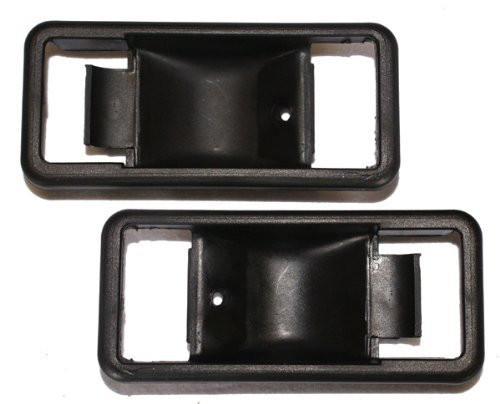 LatchWell PRO-4000855 Interior Door Handle Bezel Pair in Black for Toyota FJ40 Land Cruiser