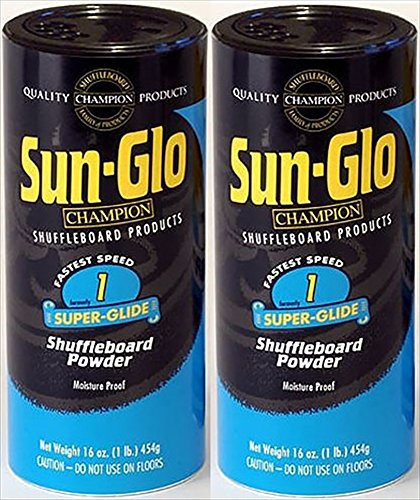 Twin Pack of Sun-Glo 1 Speed Shuffleboard Powder Wax