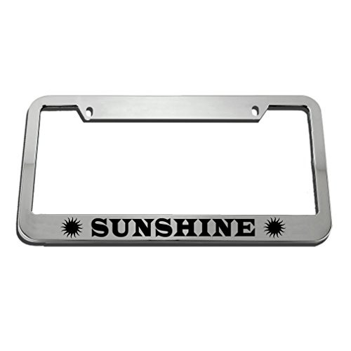 Speedy Pros Sunshine License Plate Frame Tag Holder