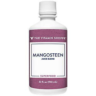 The Vitamin Shoppe Mangosteen Juice  Garcinia Mangosta L   A Natural Juice Blend  Super Fruit  Antioxidant  Superfood  inchQueen of Fruits inch  32 Fluid Ounces Liquid