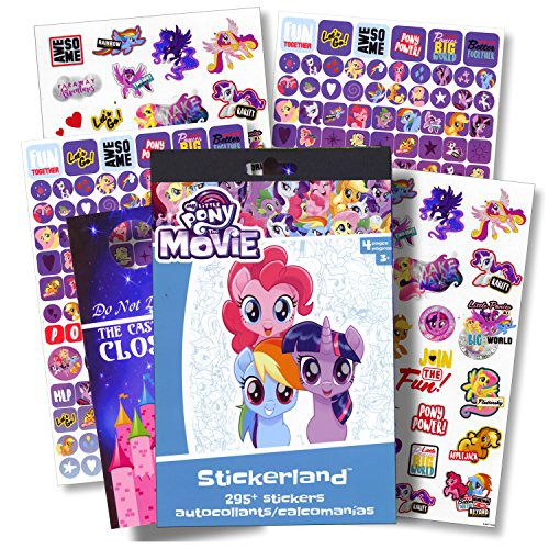 My Little Pony: The Movie - My Little Pony Stickers - Over 295 Stickers Bundled with Specialty Door Hanger