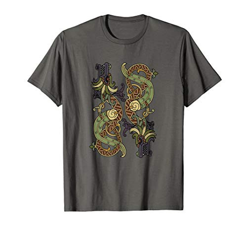 Celtic Dragons Nordic Mythical Viking Tribal Gift T-Shirt