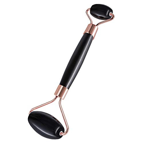 Obsidian Jade Roller for Face Anti Aging Jade Facial Roller 100 percent Natural Obsidian Roller for Face Eye Neck Body Beauty Face Massage Roller for Remove Wrinkles and Rejuvenate Skin by Rosejoice Obsidian Jade Roller for Face Anti Aging Jade Facial Roller 100 percent Natural Obsidian Roller for Face Eye Neck Body Beauty Face Massage Roller for Remove Wrinkles and Rejuvenate Skin by Rosejoice