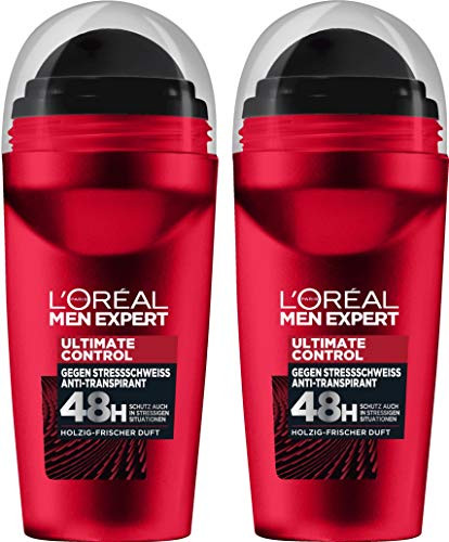 L OReAL Men Expert - Deodorant Roll-On ULTIMATE CONTROL 48h - 2 x 50 ml   Germany