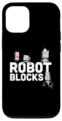iPhone 12 12 Pro Cute Robot Blocks Robotics Engineering Fans Robot Lover Gift Case