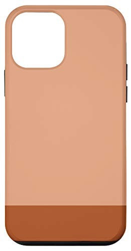 iPhone 12 mini Minimalist Solid Color Block in Salmon and Clay Case