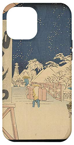 iPhone 12 Pro Max Japanese Art Watercolor Blossom Japanese Woodblock Print Case