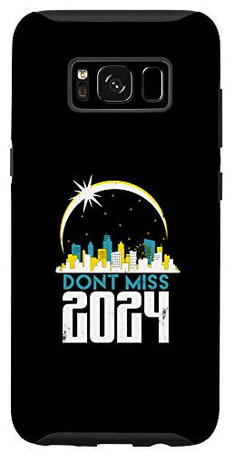 Galaxy S8 Solar Eclipse 2024 Moon  and  Sun Astronomy Lunar Science Case