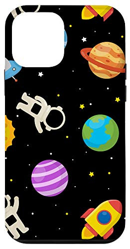 iPhone 12 mini Sun Moon Astronaut Kids Gift Universe Spaceship Planet Space Case