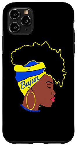 iPhone 11 Pro Max Bajan Girl - Barbados flag  Barbadian strong patriotic girl Case
