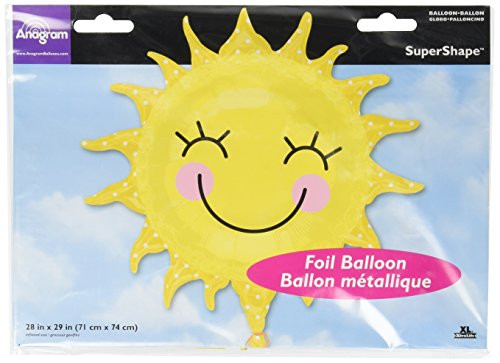 Anagram International 2451901 Sunshine Sun Shape Balloon Pack, 29"