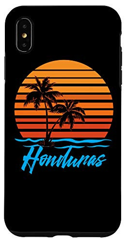 iPhone XS Max Honduras Sunset Palm Trees Beach Vacation Tourist Gifts Case