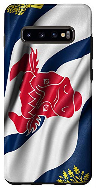 Galaxy S10 plus Flag of Oxfordshire England National Symbol Pride Travel Case