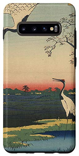 Galaxy S10 plus Japanese Art Watercolor Blossom Japanese Woodblock Print Case