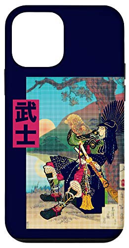 iPhone 12 mini Samurai Warrior Bushido Code Japanese Woodblock Glitch Style Case