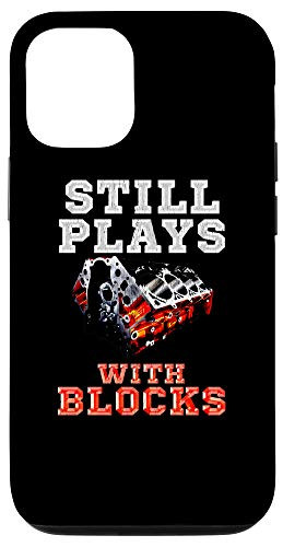 iPhone 12 12 Pro Still Plays with Blocks Drag Racing Engine Case