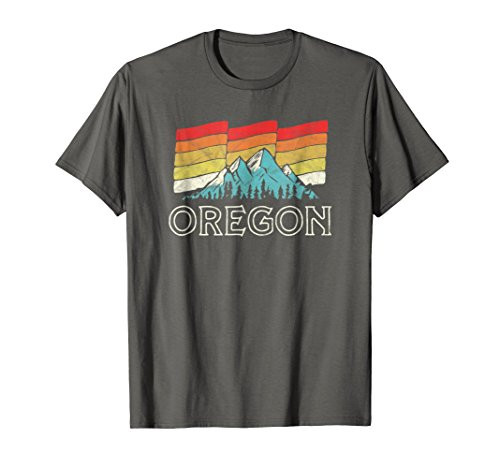 Retro Oregon Mountains T-Shirt - Vintage 80s Nature Tee