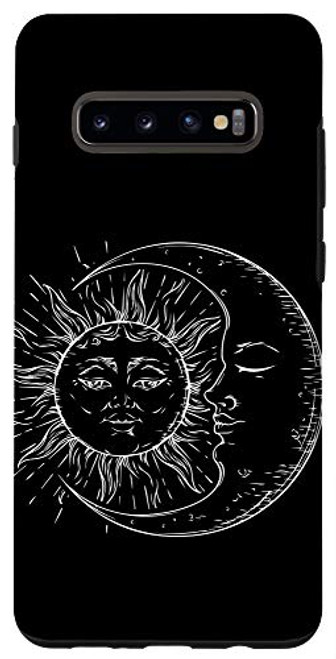 Galaxy S10 plus Sun and Moon Astrology Spiritual Yoga Case
