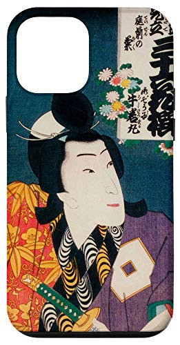 iPhone 12 mini Japanese Samurai Flowers Bushido Woodblock Japan Tokyo Case