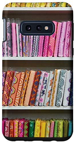 Galaxy S10e Phone Case with Quilt Block Pattern Fabric Stash Case