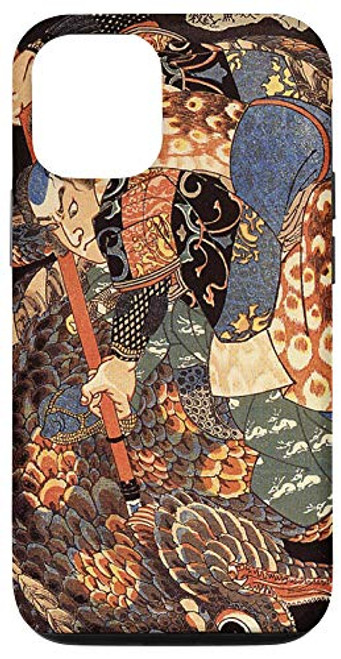 iPhone 12 12 Pro Japanese Art Woodblock Miyamoto Musashi Samurai Giant Nue Case iPhone 12 12 Pro Japanese Art Woodblock Miyamoto Musashi Samurai Giant Nue Case