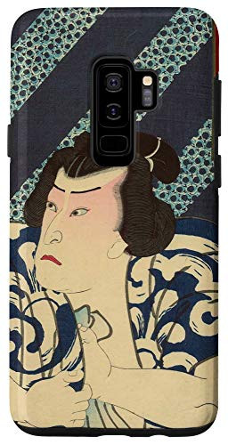 Galaxy S9 plus Samurai Tokyo Otaku Kimono Aesthetics Woodblock Japan Case