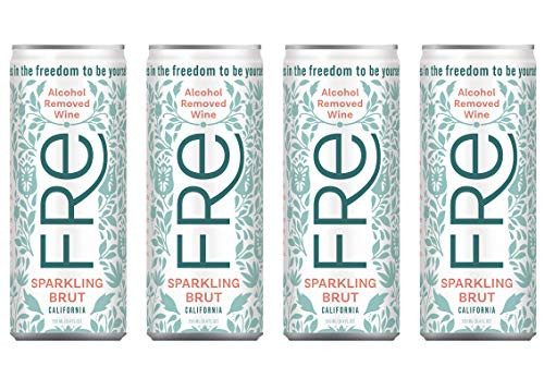 Pack of 4  Sutter Home FRE Alcohol Removed Wine In Can  SPARKLING BRUT