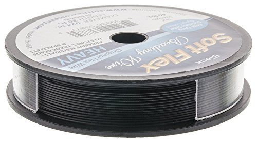 Soft Flex Beading Wire  Black.024 Inch  30 Feet   BDC-424.23